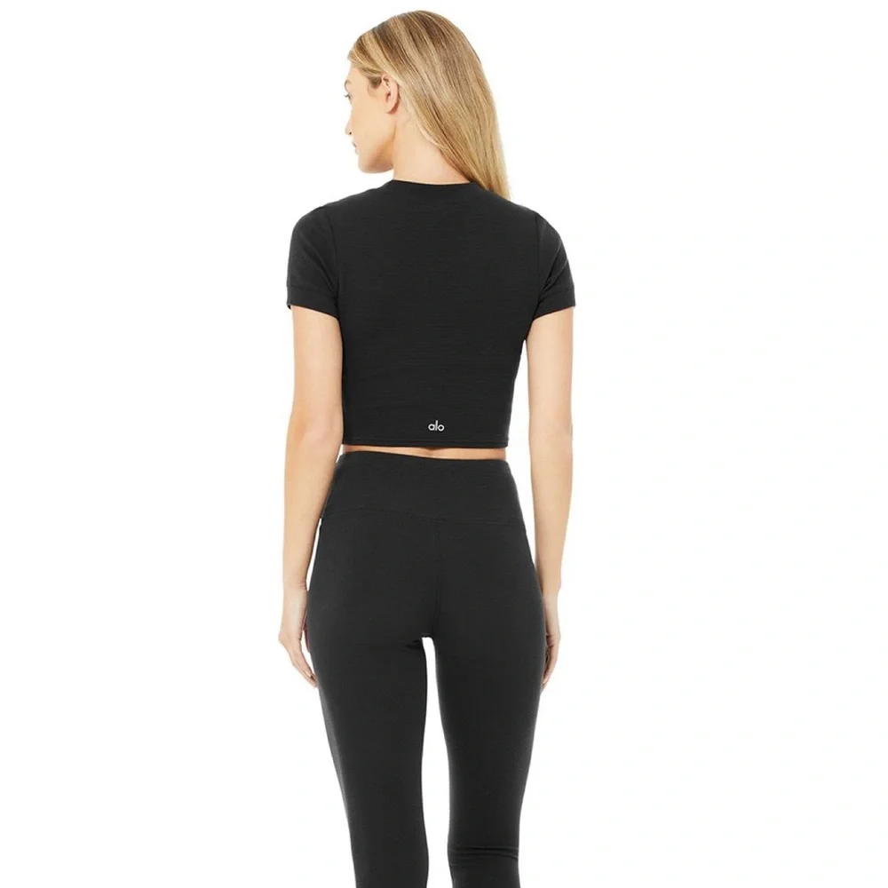 Micro Waffle Sierra short sleeve top/leggings